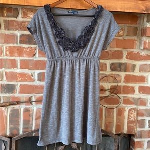 EUC floral fabric neckline dress